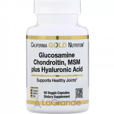 California Gold Nutrition Glucosamine Chondroitin, MSM plus Hyaluronic Acid ĳ  