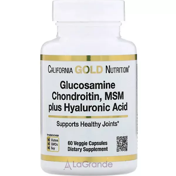 California Gold Nutrition Glucosamine Chondroitin, MSM plus Hyaluronic Acid ����������� ������� 
