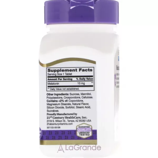 21st Century Melatonin 10 mg ĳ������ ������� ��� ��������� ��� 