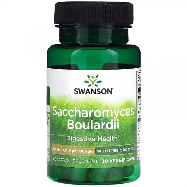 Swanson Saccharomyces Boulardii with Prebiotic MOS 5 Billion CFU ������� ������� 