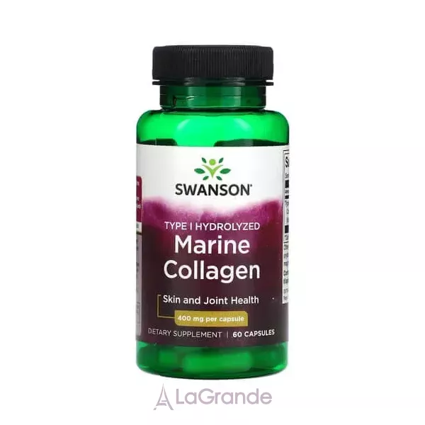 Swanson Type I Hydrolyzed Marine Collagen Peptides 400 mg ĳ������ ������� 