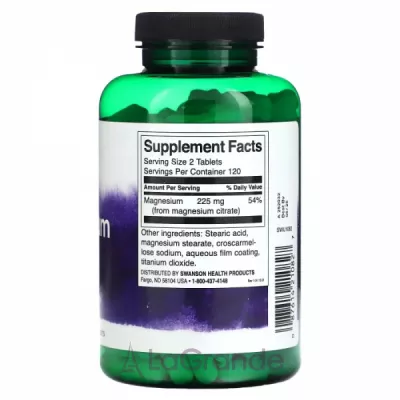 Swanson Magnesium Citrate Super Strength   