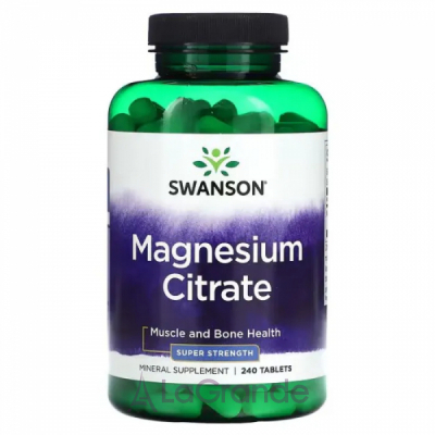 Swanson Magnesium Citrate Super Strength   