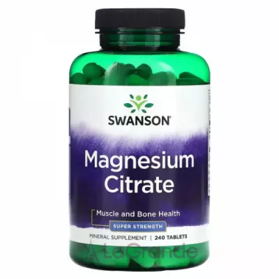 Swanson Magnesium Citrate Super Strength   