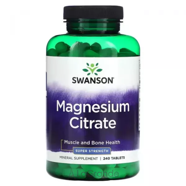 Swanson Magnesium Citrate Super Strength ������� ������� 