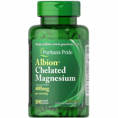 Puritan's Pride Albion Chelated Magnesium 400 mg ĳ  