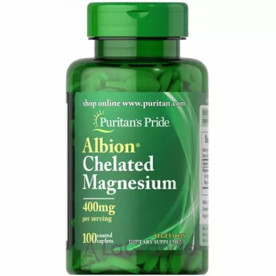Puritan's Pride Albion Chelated Magnesium 400 mg ĳ  