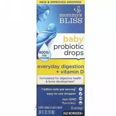 Mommy's Bliss Baby Probiotic Drops+Vitamin D 400 IU    +  D 400 