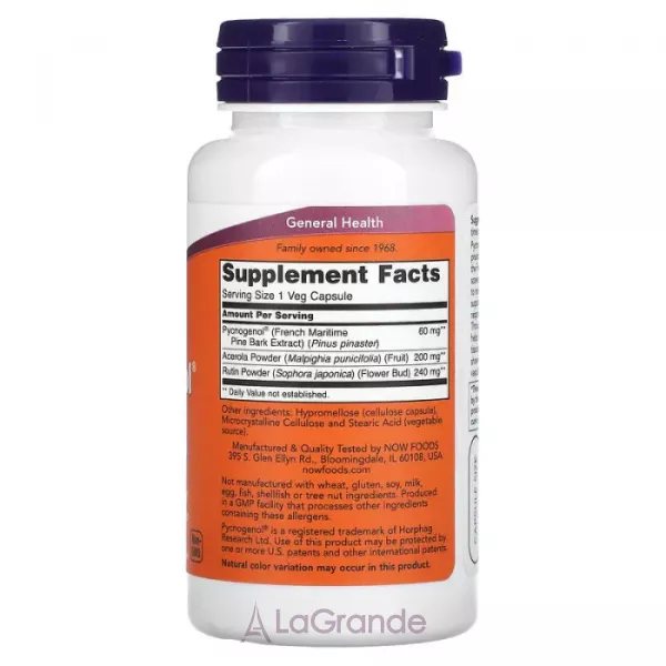 Now Foods Pycnogenol 60 mg ����������� ������� 
