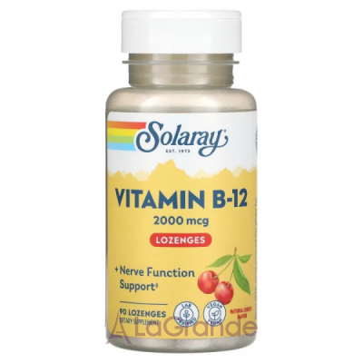 Solaray Vitamin B-12 2000 mcg   