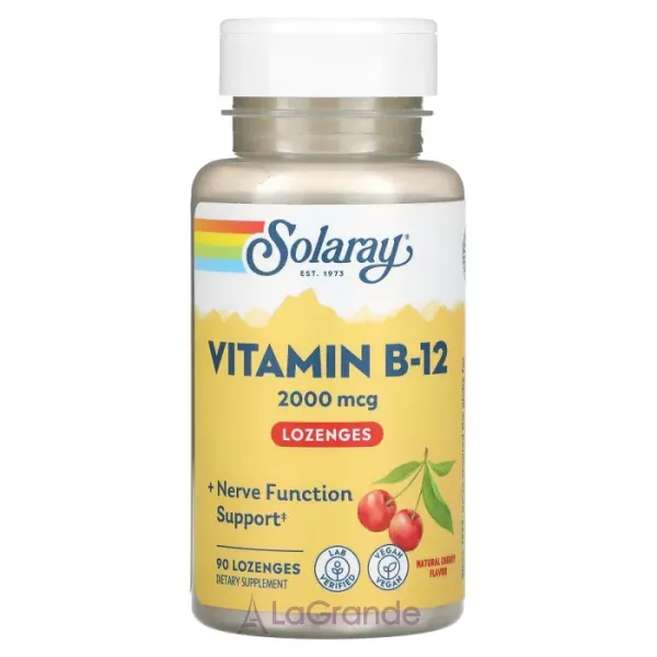 Solaray Vitamin B-12 2000 mcg ����������� ������� 