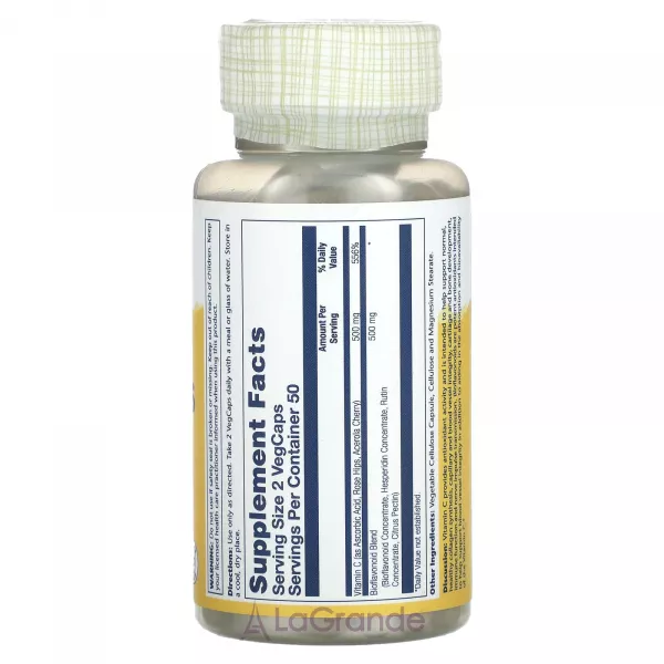 Solaray Vitamin C & Bioflavonoids 1:1 ����������� ������� 