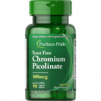 Puritan's Pride Yeast Free Chromium Picolinate 800 mcg ĳ  