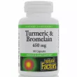 Natural Factors Turmeric & Bromelain 450 mg   