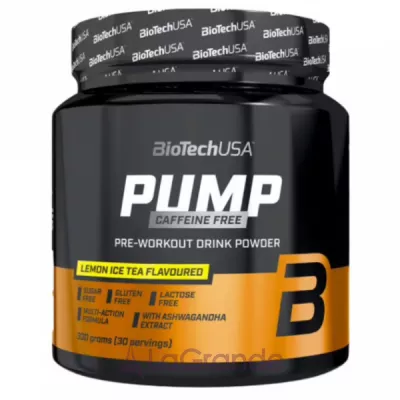 Biotech USA Pump Caffeine Free Lemon Ice Tea   