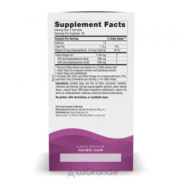 Nordic Naturals Postnatal Omega-3 ����������� ������� ��� ��������� ������� ����� ����� 