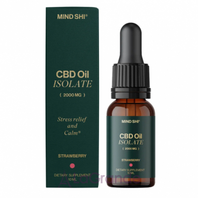 Mind Shi CBD Oil Isolate Strawberry 2000 mg   