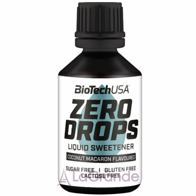BioTech USA Zero Drops Flavouring Coconut Macaron   