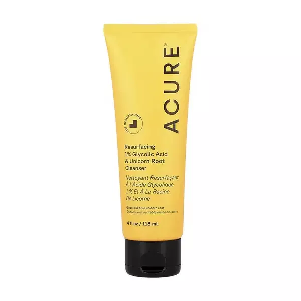 Acure Resurfacing 1% Glycolic Acid & Unicorn Root Cleanser ��������� �������� ��� �������������� ����