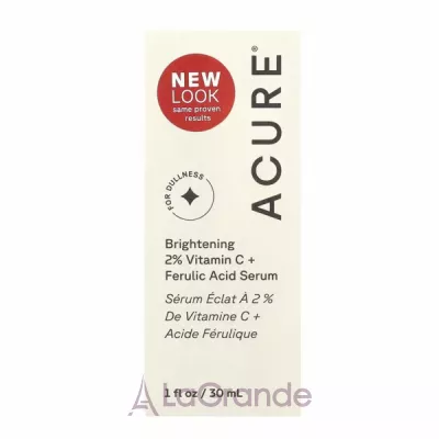 Acure Brightening 2% Vitamin C + Ferulic Acid Serum          