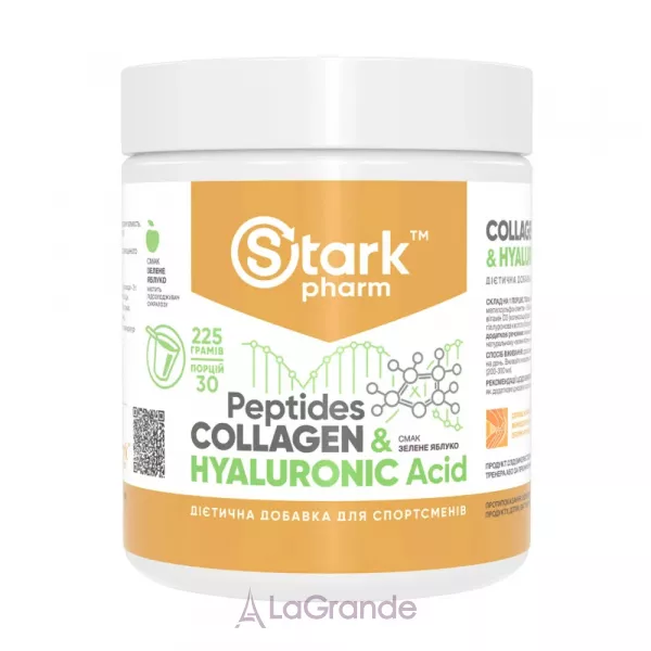 Stark Pharm Collagen Peptides & Hyaluronic Acid Green Apple ĳ������ ������� 