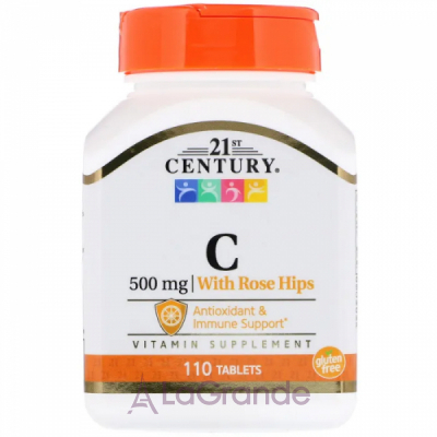 21st Century Vitamin C with Rose Hips 500 mg ĳ  