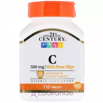 21st Century Vitamin C with Rose Hips 500 mg ĳ  