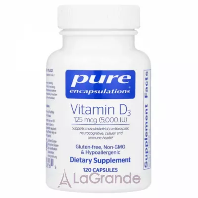 Pure Encapsulations Vitamin D3 5000 IU ĳ  