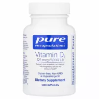 Pure Encapsulations Vitamin D3 5000 IU ����������� ������� "������� �3", 5000 ��