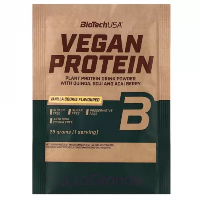 Biotech USA Vegan Protein Vanilla Cookies   