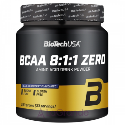 BioTech USA BCAA 8:1:1 Zero Blue Raspberry  BCAA 8:1:1 Zero 