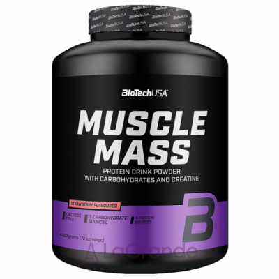 BioTech USA Muscle Mass Strawberries   