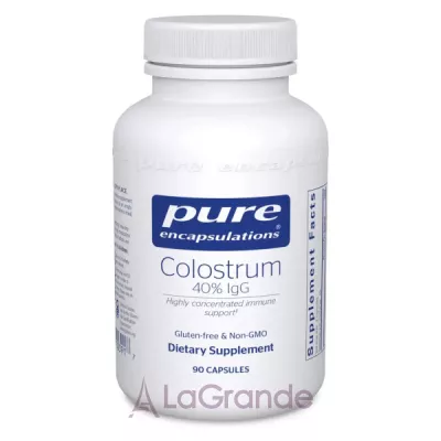Pure Encapsulations Colostrum Contains 40% IgG ĳ  