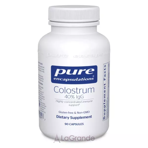 Pure Encapsulations Colostrum Contains 40% IgG ����������� ������� 