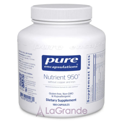 Pure Encapsulations Nutrient 950 Without Copper and Iron       