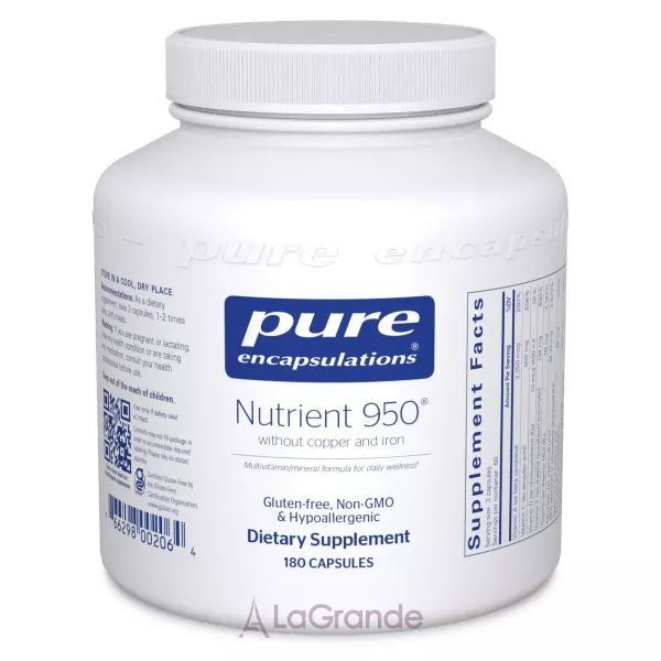 Pure Encapsulations Nutrient 950 Without Copper and Iron �������������� � �������� ��� ���� � ������