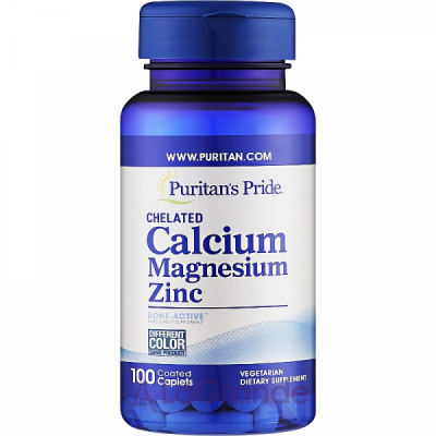Puritan's Pride Chelated Calcium Magnesium Zin   