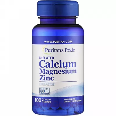 Puritan's Pride Chelated Calcium Magnesium Zin   
