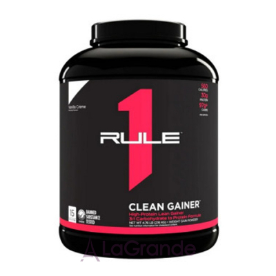 Rule 1 Clean Gainer Vanilla Creme    