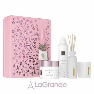 Rituals The Ritual Of Sakura Set 2024  (sh/gel/200ml + diffuser/70ml + b/cr/200ml + candle/140g)