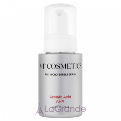VT Cosmetics Azelaic Acid AHA Glutathione Red Micro Bubble Serum     