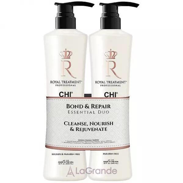 CHI Royal Treatment Bond & Repair Essential Duo ����� ��� ����� (shm/946ml + cond/946ml)