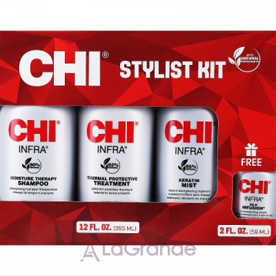 CHI Stylist Kit  (shm/355ml + cond/355ml + mist/355ml + silk/59ml)