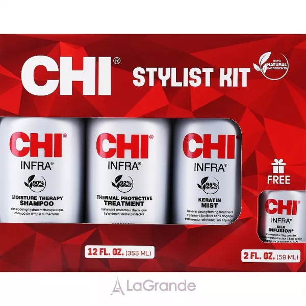 CHI Stylist Kit ���� (shm/355ml + cond/355ml + mist/355ml + silk/59ml)