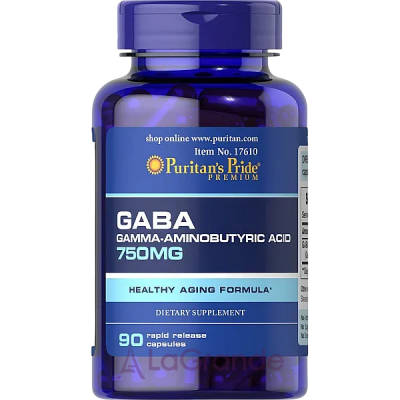 Puritan's Pride GABA 750 mg ĳ  