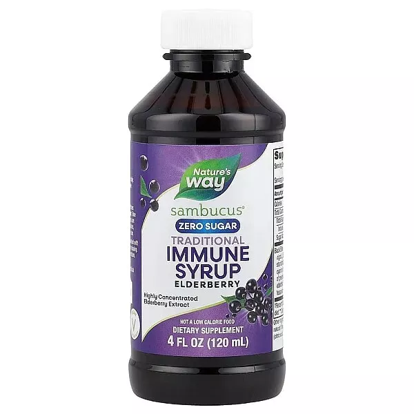Nature's Way Sambucus Traditional Elderberry Immune Syrup Zero Sugar ����� ������ ��� �������� ���������, ��� �����