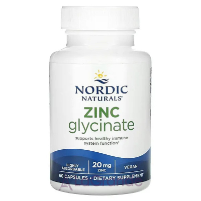 Nordic Naturals Zinc Glycinate 20 mg   