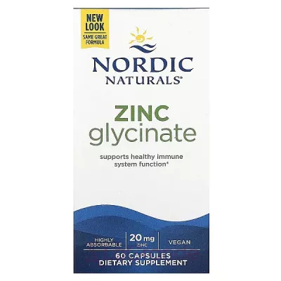 Nordic Naturals Zinc Glycinate 20 mg   