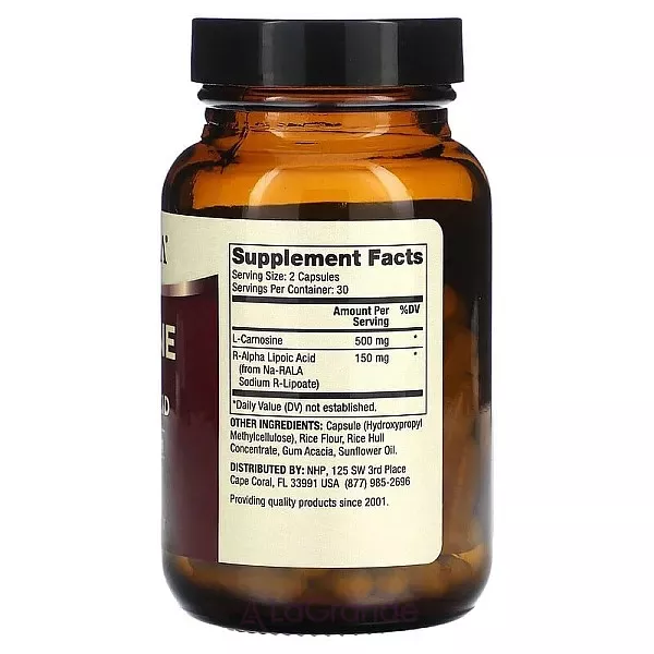 Dr. Mercola L-Carnosine with R-Alpha Lipoic Acid ĳ������ ������� 