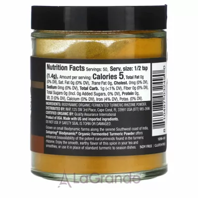 Dr. Mercola Solspring Fermented Turmeric Powder ĳ  